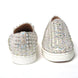 Christian Louboutin White Ab/Clear Ab Roller Boat Woman Flat Sneaker