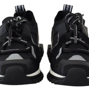 Dolce & Gabbana Black Mesh Sorrento Trekking Sneakers Shoes