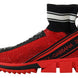 Dolce & Gabbana Κόκκινα Παπούτσια Sneakers Sorrento Bling με Κάλτσες