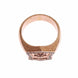 Nialaya Pink Gold 925 Silver Authentic Clear Ring