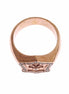Nialaya Pink Gold 925 Silver Authentic Clear Ring