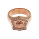 Nialaya Pink Gold 925 Silver Authentic Clear Ring