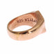 Nialaya Pink Gold 925 Silver Authentic Clear Ring