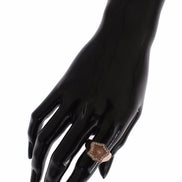 Nialaya Pink Gold 925 Silver Authentic Clear Ring