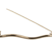 Dolce & Gabbana Silver Brass Crystal Spilla Serpente Brooch Pin