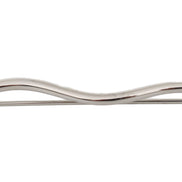 Dolce & Gabbana Silver Brass Crystal Spilla Serpente Mens Brooch Pin