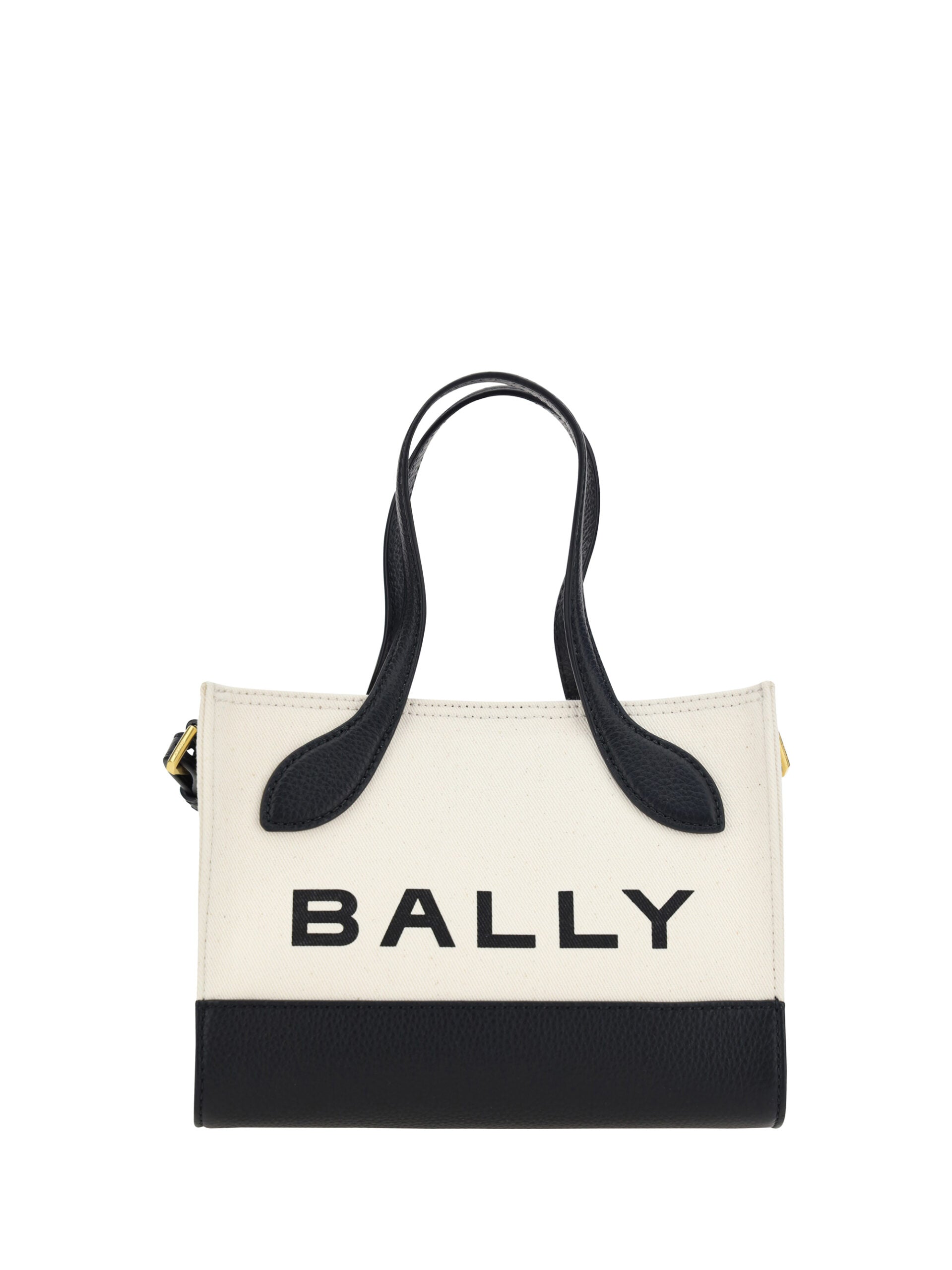 Bally Λευκή και Μαύρη Μικρή Τσάντα Χειρός από Δέρμα
