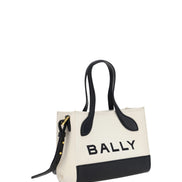 Bally Λευκή και Μαύρη Μικρή Τσάντα Χειρός από Δέρμα