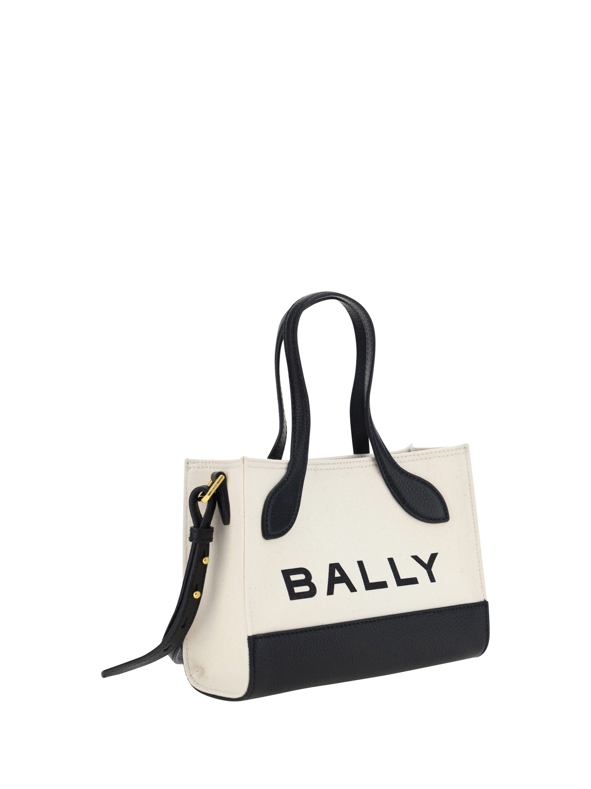 Bally Λευκή και Μαύρη Μικρή Τσάντα Χειρός από Δέρμα