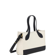 Bally Λευκή και Μαύρη Μικρή Τσάντα Χειρός από Δέρμα