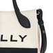 Μίνι Τσάντα Χειρός Bally από Λευκό και Μαύρο Δέρμα