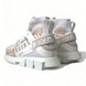 Dolce & Gabbana Λευκά Μπεζ Παπούτσια Sneakers Sorrento με Κάλτσες