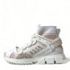 Dolce & Gabbana Λευκά Μπεζ Παπούτσια Sneakers Sorrento με Κάλτσες