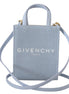 Givenchy Blue Coated Canvas Vertical Cloud Mini Shoulder Bag