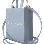Givenchy Μπλε Επενδυμένη Καμβά Τσάντα Ώμου Mini Vertical Cloud