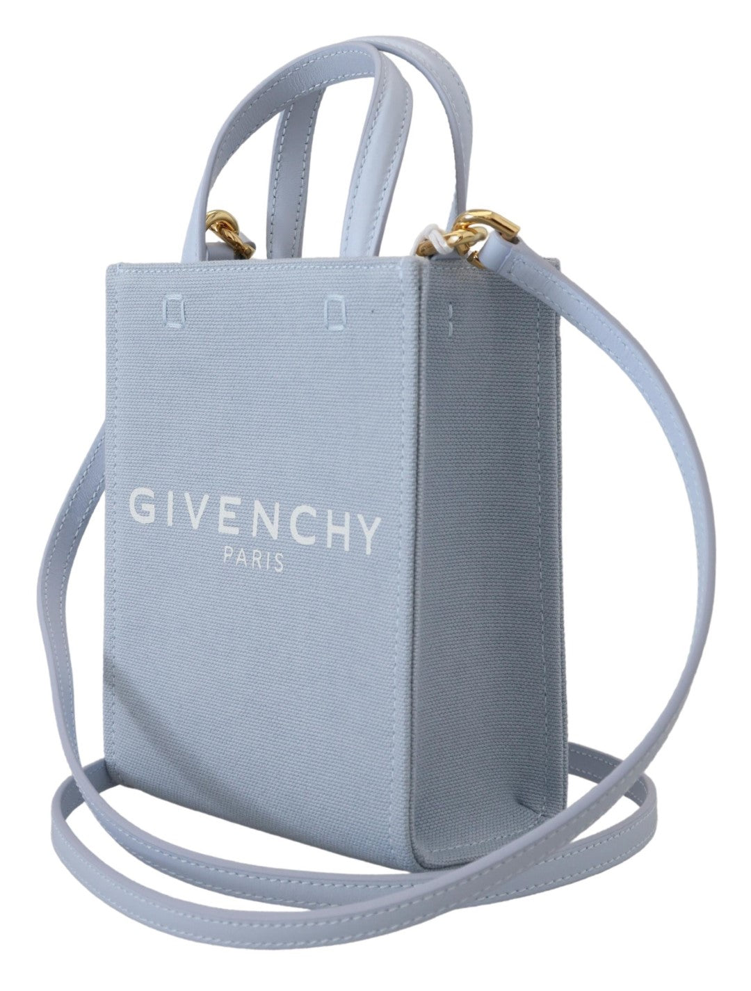 Givenchy Μπλε Επενδυμένη Καμβά Τσάντα Ώμου Mini Vertical Cloud