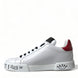 Dolce & Gabbana White Love Patch Portofino Κλασικά Αθλητικά Παπούτσια