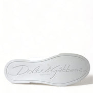 Dolce & Gabbana White Love Patch Portofino Classic Sneakers Shoes