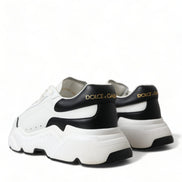 Dolce & Gabbana White Black Low Top Daymaster Sneakers Shoes