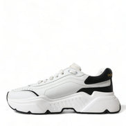Dolce & Gabbana White Black Low Top Daymaster Sneakers Shoes