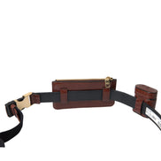 Dolce & Gabbana Brown Alligator Leather Airpods Case Coin Purse Wallet
