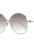 Max Mara Gold Metal Sunglasses