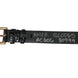 Dolce & Gabbana Black Textured Leather Gold Tone Metal Buckle Armband