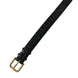 Dolce & Gabbana Black Textured Leather Gold Tone Metal Buckle Armband