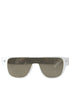 Dolce & Gabbana White Acetate Mirror Lenses DG4356 Sunglasses