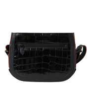 Balenciaga Black Exotic Leather Shoulder Crossbody Camera Bag