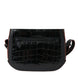 Balenciaga Black Exotic Leather Shoulder Crossbody Camera Bag
