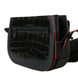 Balenciaga Black Exotic Leather Shoulder Crossbody Camera Bag