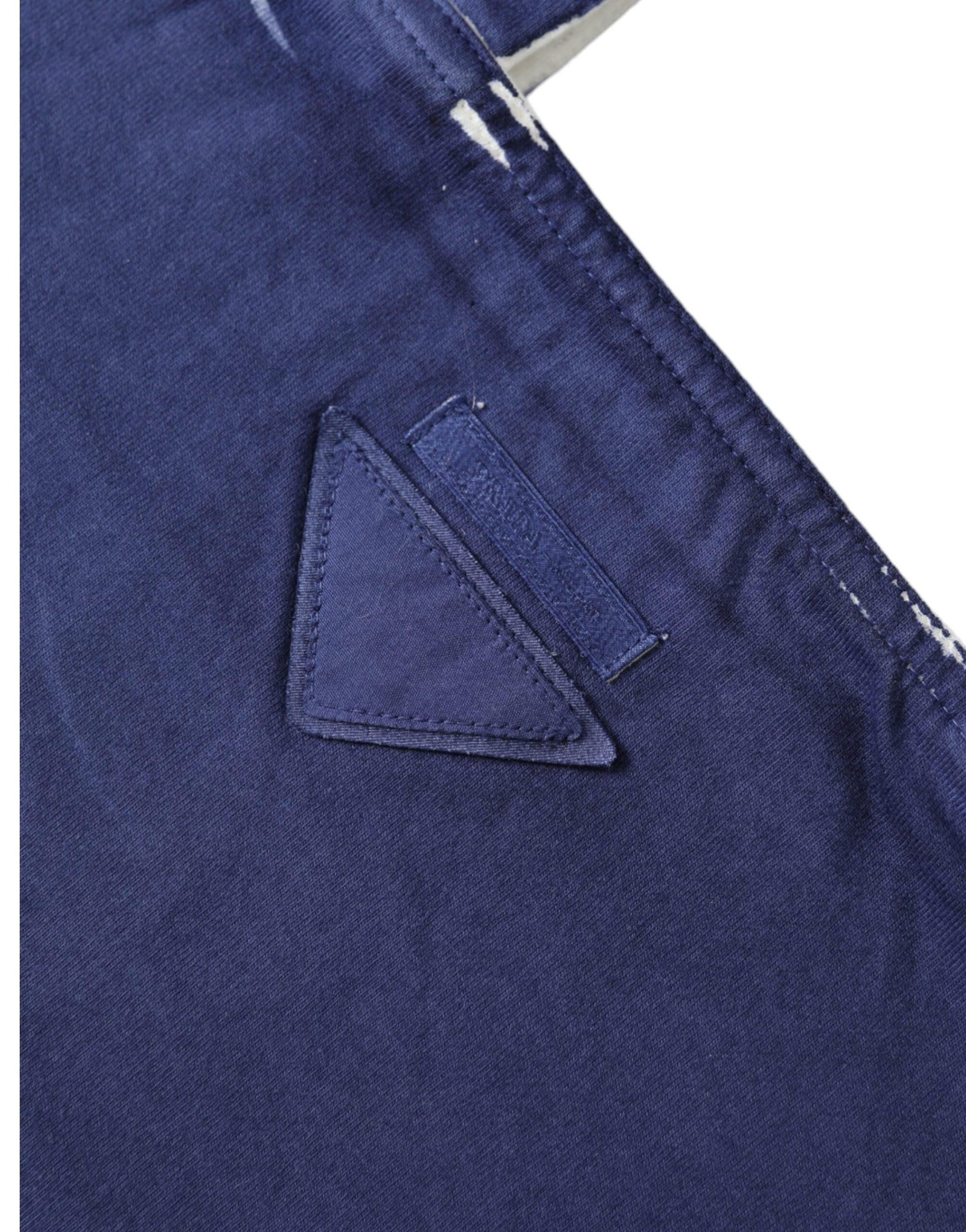 Τσάντα Ώμου Prada Blue Jersey Fabric Logo Shopping Tote