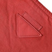 Prada Red Jersey Fabric Logo Shoulder Shopping Tote Bag