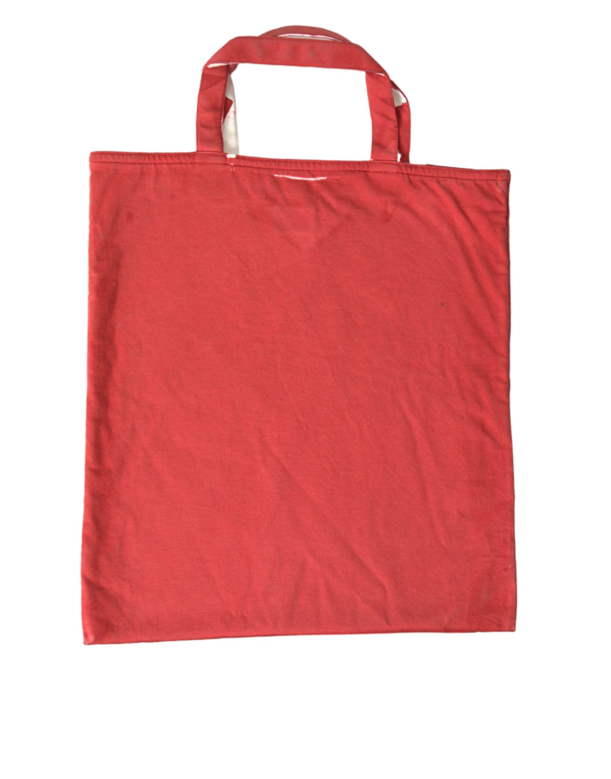 Τσάντα Ώμου Prada Red Jersey Fabric Logo Shopping Tote
