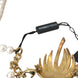 Dolce & Gabbana Χρυσό Ορειχάλκινο Κολιέ με Κρυστάλλινο Μεταλλικό Μενταγιόν Δέντρο με Μαργαριτάρια
