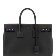 Τσάντα Χειρός Saint Laurent Μαύρο Δέρμα Μόσχου Sac De Jour