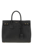 Saint Laurent Black Calf Leather Sac De Jour Handbag