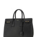 Saint Laurent Black Calf Leather Sac De Jour Handbag