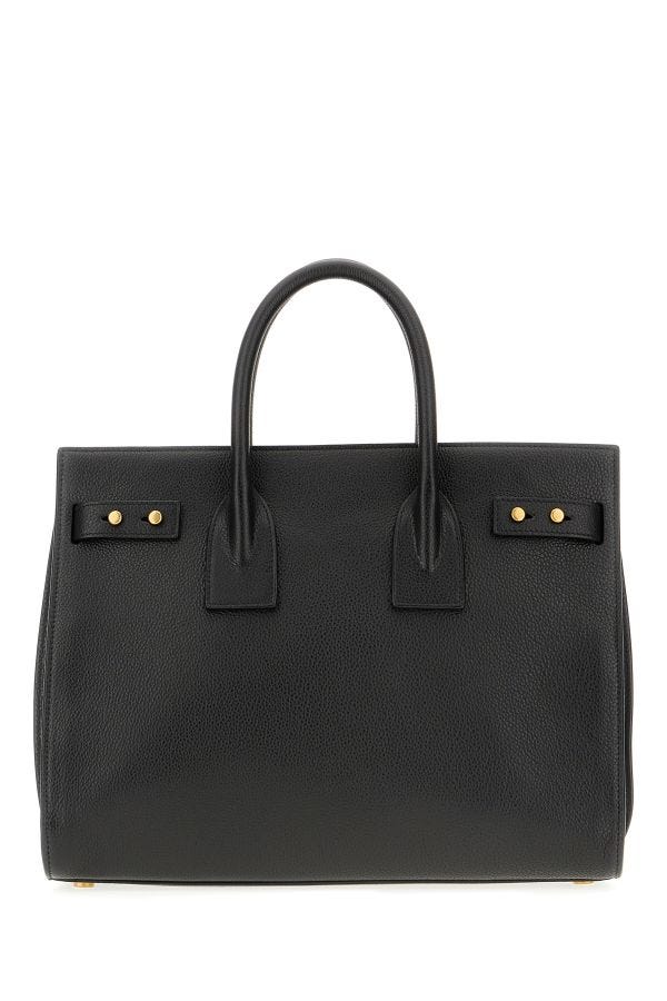 Τσάντα Χειρός Saint Laurent Μαύρο Δέρμα Μόσχου Sac De Jour