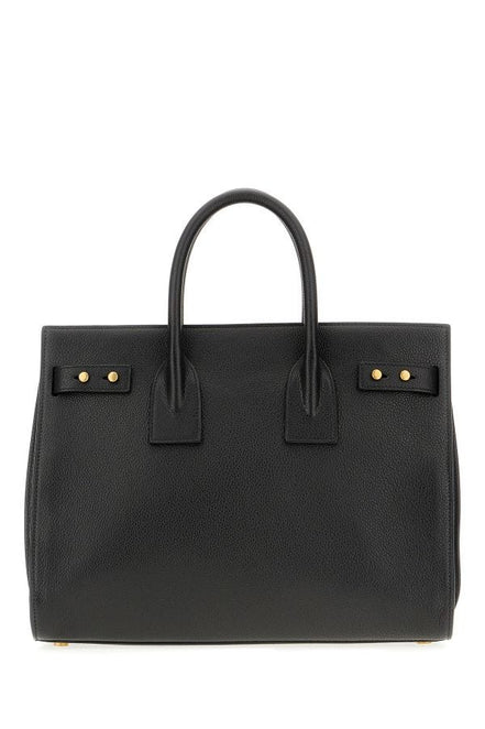 Τσάντα Χειρός Saint Laurent Μαύρο Δέρμα Μόσχου Sac De Jour