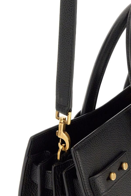 Τσάντα Χειρός Saint Laurent Μαύρο Δέρμα Μόσχου Sac De Jour
