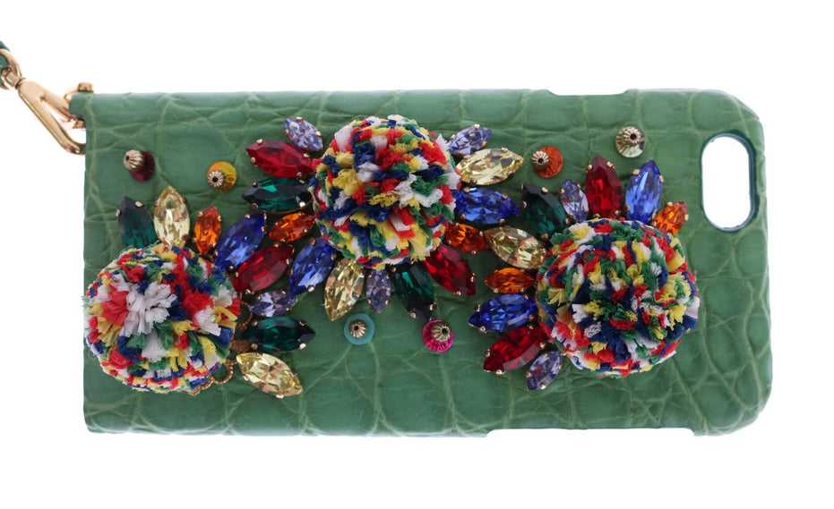 Dolce & Gabbana Πολύχρωμη Τσάντα AGNESE από Ψάθα με Κρύσταλλα και Πομ Πομ