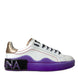 Dolce & Gabbana White Leather Portofino Low Top Sneakers Shoes