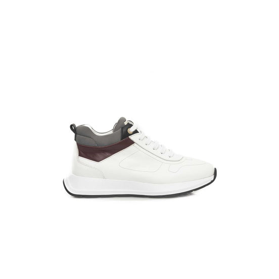 Αθλητικά παπούτσια Cerruti 1881 White από δέρμα αγελάδας