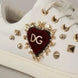 Dolce & Gabbana Λευκά Δερμάτινα Χρυσά Κόκκινη Καρδιά Αθλητικά Παπούτσια