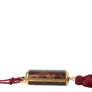 Μίνι Τσάντα Μακιγιάζ Dolce & Gabbana Καφέ Λεοπάρ με Καθρέφτη και Φούντα