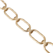 Dolce & Gabbana Gold Tone Brass Large Link Chain Jewelry Necklace
