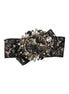 Dolce & Gabbana Black Lace Crystal Handmade Brooch Hair Pin