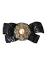 Dolce & Gabbana Black Sequin Pearl Handmade Brooch Hair Pin